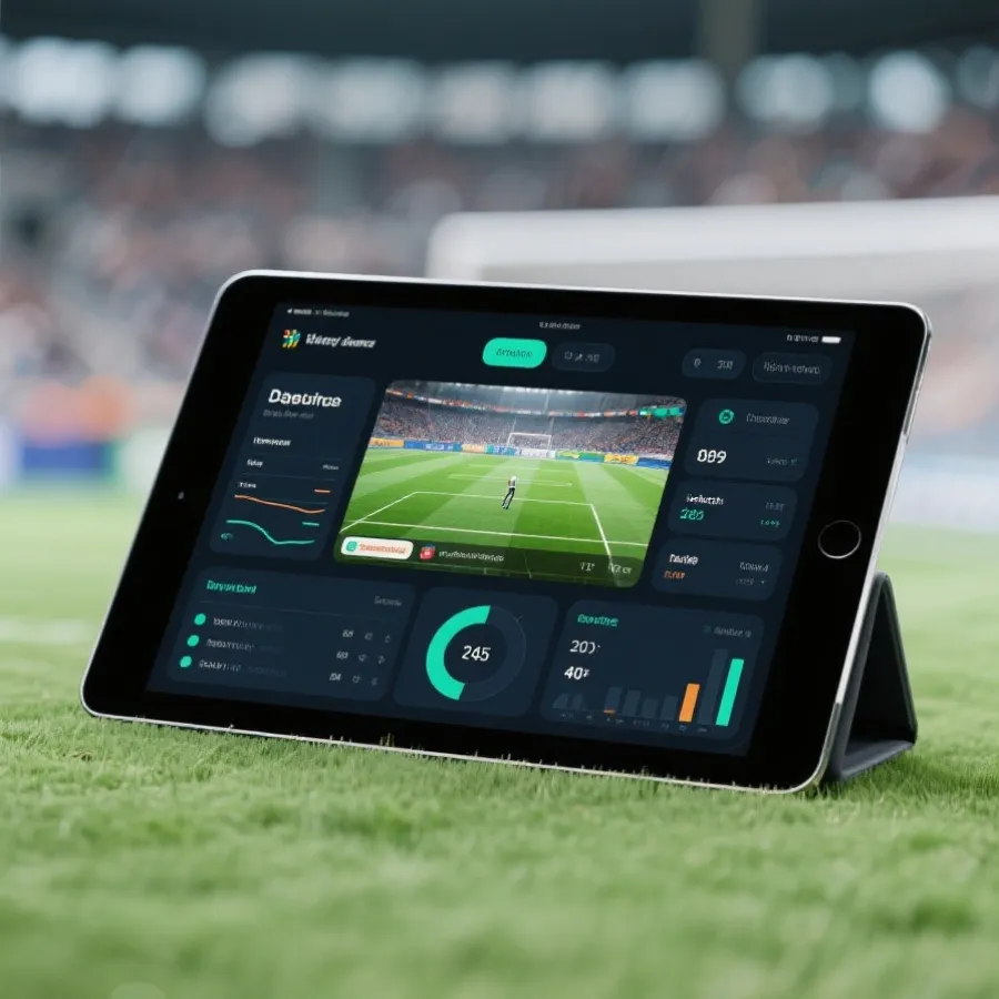 平板直播介面示意圖